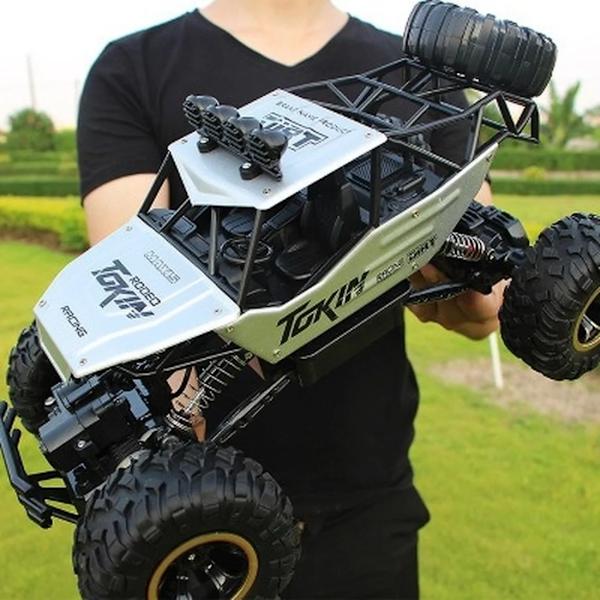 1:12 / 1:16 2.4g stor 4x4 rc-lastbil 4wd fjärrstyrd bil rc terräng 4x4 fordon klättring höghastighets rc-leksaker för pojkar 6026-37cm-White Larg