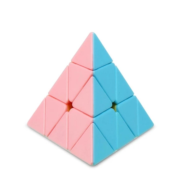 Macarons Magisk Kub 2X2 3X3 4X4 5X5 Pyraminxed Stickerless 3X3X3 Speed Cube Tecknad Neo Pussel Leksak För Barn Pyramid Cube