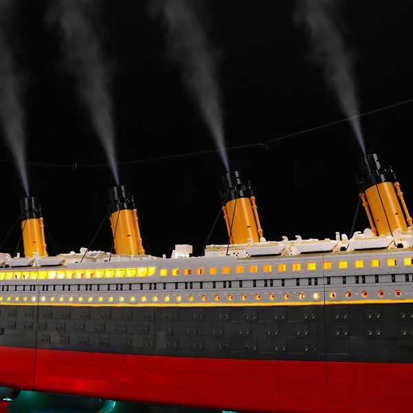 Vonado LED-belysningssats för 10294 Titanic samlarmodell skeppsleksak ljuskit, Inkluderar inte byggstenmodellen Upgrade Version