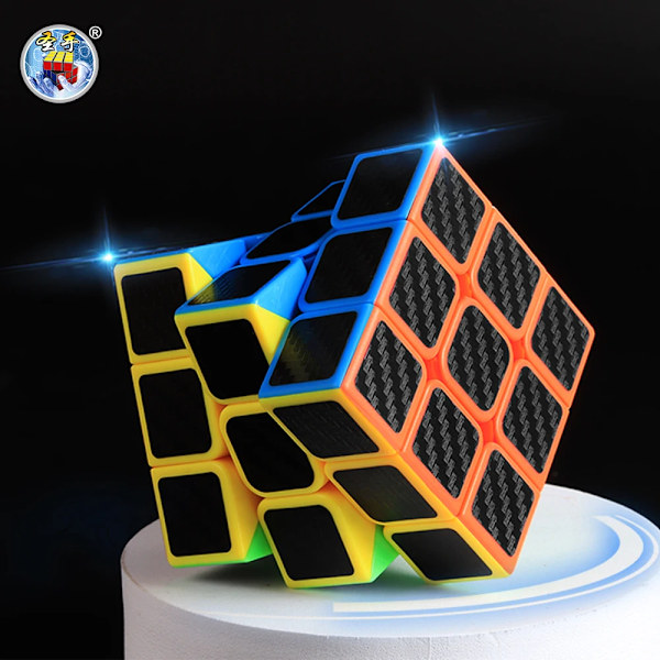 Sengso Speed Cube 2X2 3X3 4X4 5X5 Kolfiber Sticker Magic Cubo Rubick Profession Pussel Hög Kvalitet Barn Fidget Leksaker 2x2