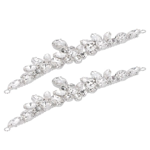 2st Marquise Diamond Claw Chain Trim Glas Damkläder Accessoarer DIY Sydekor Hantverk4,3x16,5cm Vattendroppe