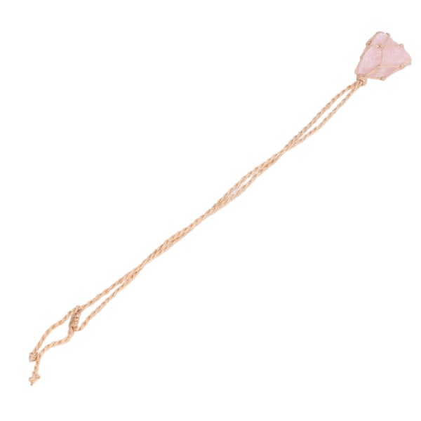 Bil Charm Uregelmessig form Energistein Natural Rose Quartz Unik Design Lykke Bil hengende Ornament