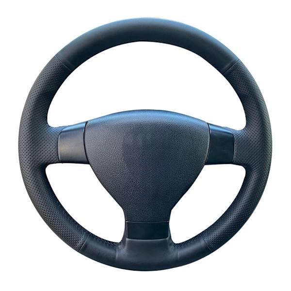 Svart halkfri konstläderflätad rattöverdrag för Volkswagen VW Jetta 5 MK5 Tiguan Passat B6 Golf 5