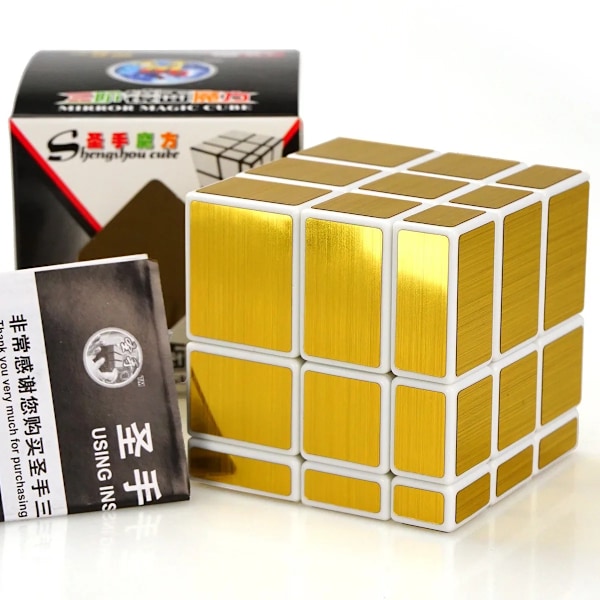 3X3X3 Speed Cube Rubix Borstad Spegel Professionell Cubo Magico Magic Cube Ungersk B