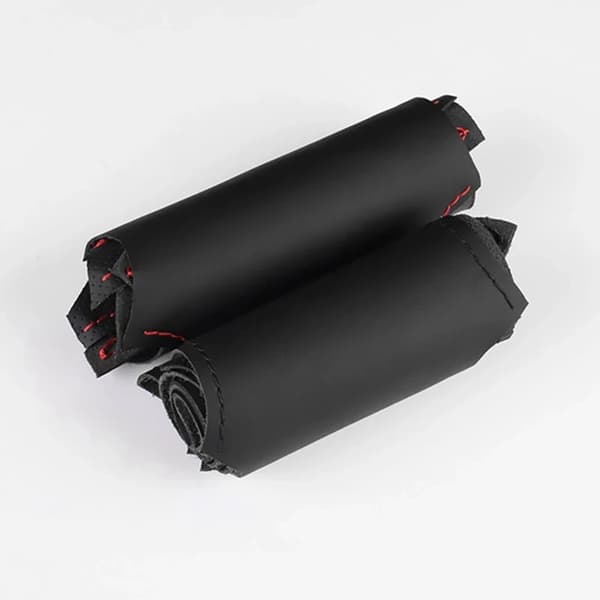 Anpassat flätat bilrattsskydd halkfritt konstläder för kompatibel med bmw m sport m3 e87 e81 e82 e88 x1 e84 e90 e91 e92 e93