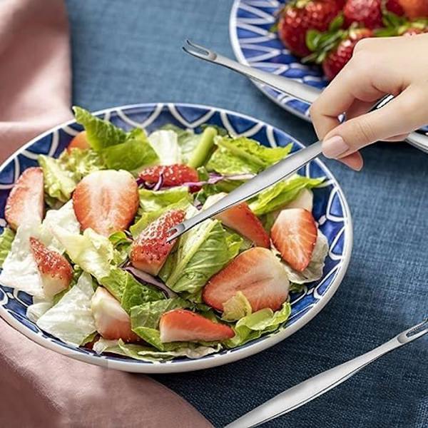 Skaldjursgafflar, 6 st Långa Snigelgafflar Rostfritt Stål Krabbgaffel Ostrongaffel