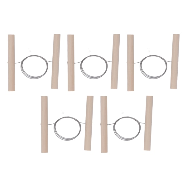 5 kpl lankasavileikkuri puisilla kahvoilla Teräslankakeramiikkaleikkaustyökalu veistoskäsityöhön