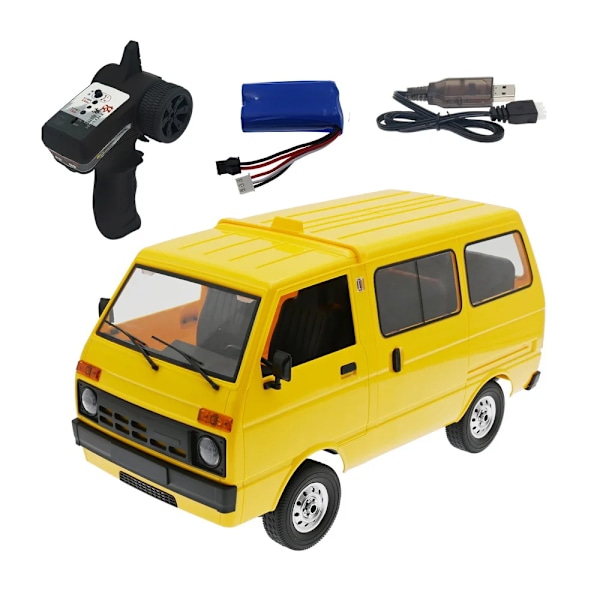 Wpl bilar rc bil 4wd radiostyrd terrängbil rtr kit rock crawler elektrisk buggy rörlig maskin c54 b24 b16 c24 b36 montering D42 Yellow