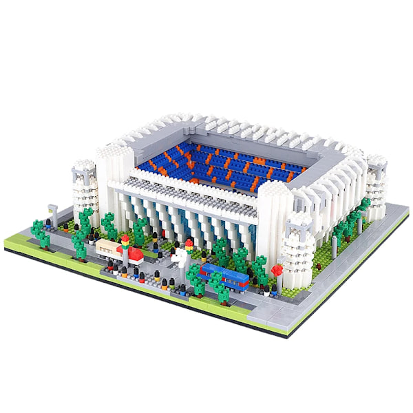 Känd byggd Paris-stil fotbollsstadion modell mikro mini diamantblock kit barn vuxen montera fotbollsplan tegel set pussel leksak Basa Style Stadium In bag