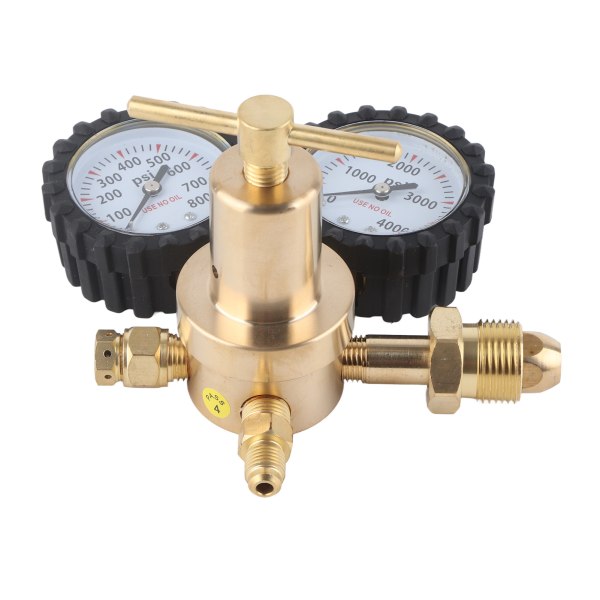 Nitrogen Regulator Dobbelt Måler Gas Luft Trykregulator med 0-800 PSI Leverings Tryk CGA580