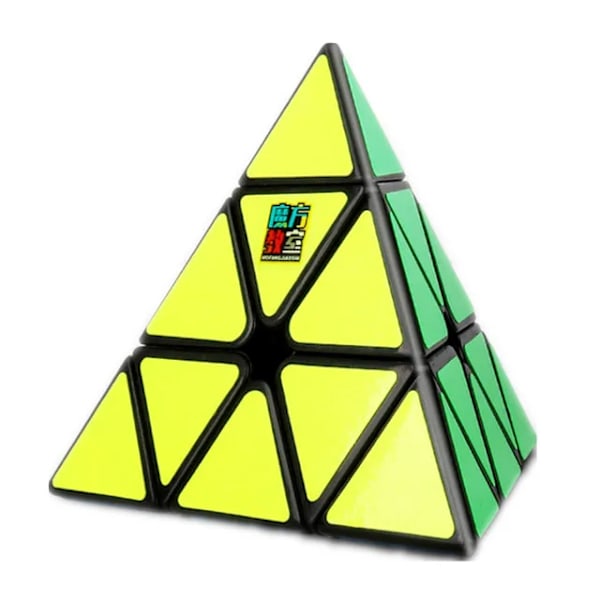 [Picube] Pyraminx 3X3X3 Pyramid Magic Cube Mofangjiaoshi Jinzita 3X3 Cubo Stickers Magico Puzzle Cube Gift Macaron Black