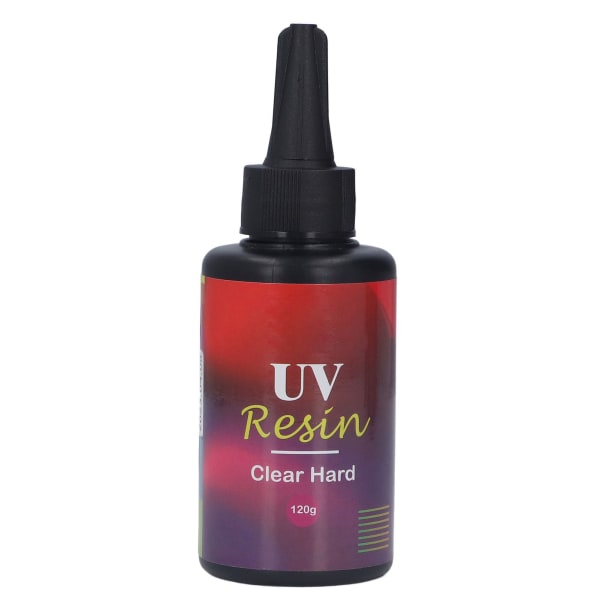 UV-liiman turvallinen myrkytön, vuotamaton tee-se-itse-korujen teko, läpinäkyvä UV-kristalliliima akryylihartsi kova liima 120g