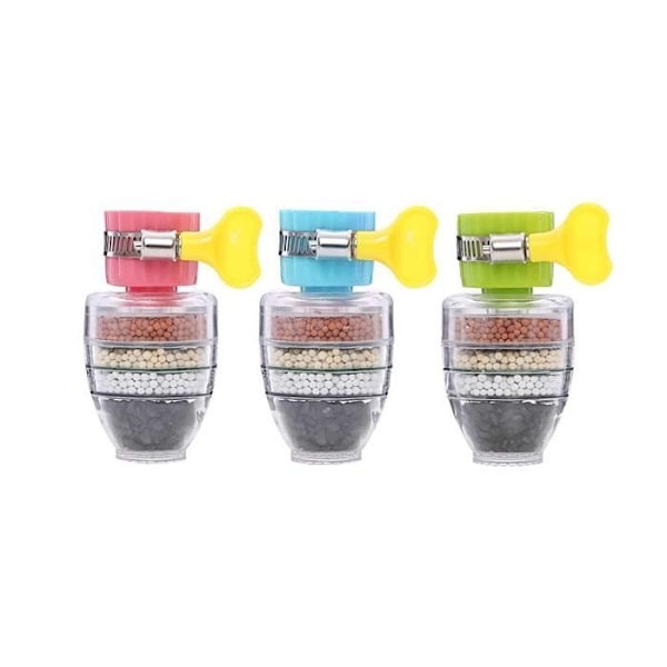 3 st Kranvattenfilter, 6 lager Aktivt kol Vattenkran, Aktivt kol Vattenreningspatron, Filter [65]