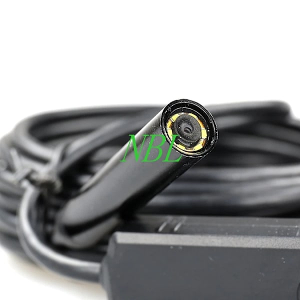 Brand 2m HD 1/6 VGA CMOS 2MP 9mm lins 1600 x 1200p 6 LED USB endoskop nålhålskamera videokamera inspelning Black 2M