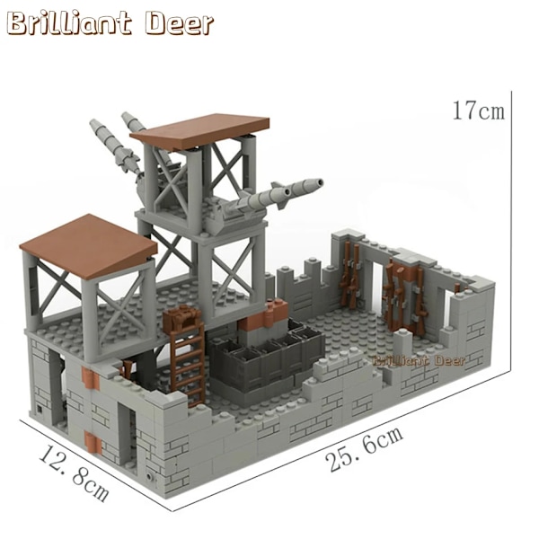 Försvunna ruiner byggnader moc pubg militärbas diy scener byggklossar set delar för armé soldat figurer pojkar leksaker 267PCS