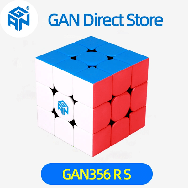 356 Rs Speed Cube Stickerless 3X3 Speedcube 3X3X3 Professionell Magisk Kub Pussel Leksaker För Barn Kuber 356 RS Stickerless