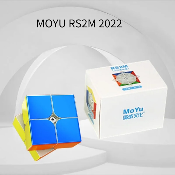 Rs2M V2 M Magnetisk Magisk Speed Cube Stickerless Professionella Fidget Leksaker Rs2M V2 Cubo Magico Pussel RS2M 2020