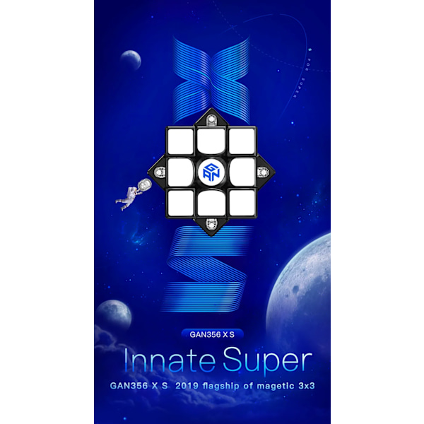 356 Xs 3X3X3 Magnetisk Kub 3X3X3 Cubo Magico Profissional Magic Cube Puzzle Kub 356 Xs Tävlingskub 356 Xs Kub 356 XS
