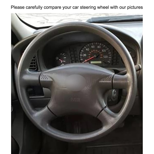Handsytt DIY svart mikrofiberläder rattöverdrag för Nissan Sentra 2000 2001 2002 2003 2004 2005 2006 delar