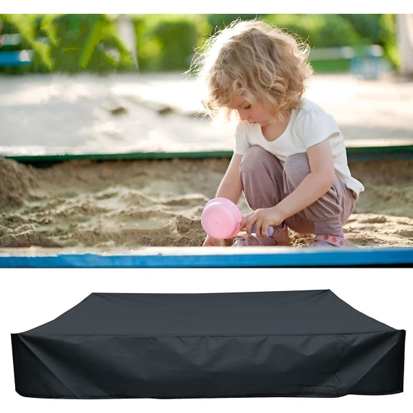 Vanntett firkantet sandkassedeksel med snøring - Flerbruks sandkasse og møbelbeskyttelse