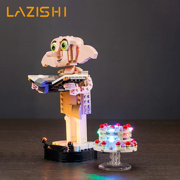 Lazishi LED-belysning 76421 set lämpligt för Dobby™ husalven byggstenar (endast belysningstillbehör ingår) standard