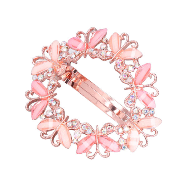 Hårnål Utsökt vacker form strass utsmyckade Kawaii Fairy Hårklämmor för kvinnor Flickor Hårdekoration Rosa