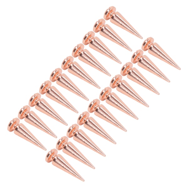 20st Spike Rivet Cone 10x29mm Rose Gold Color Kläddekorationsset Set för väska