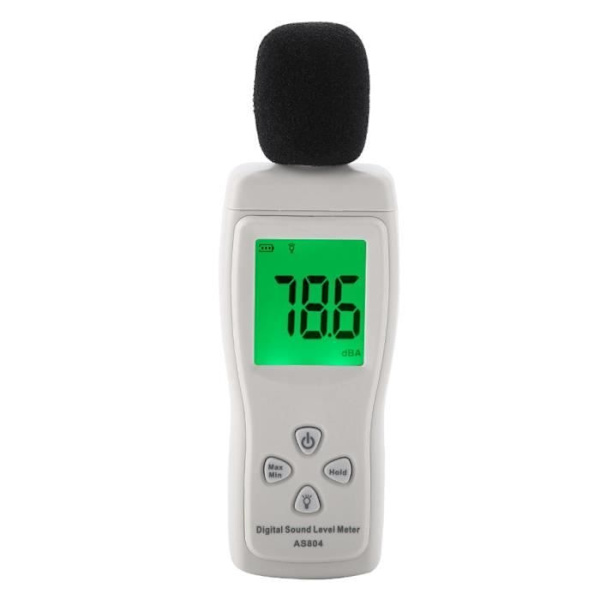 Digital ljudnivåmätare 30-130Db Professionell decibelmätning - Ljudnivåmätare - LCD-display Hb043