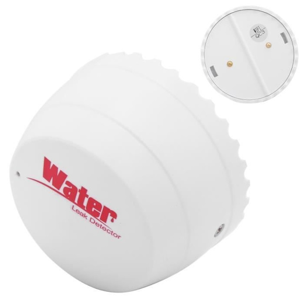Hurrise Vattenläckagedetektor Översvämningsnivåsensor, Lågspännings Vattenläckagealarm, Röd LED 3V Verktygssats White