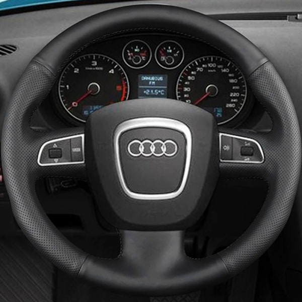 Rattstyrningsöverdrag för Audi A3 8P Sportback A4 B8 Avant A5 8T A6 C6 A8 D3 Q7 8R Q5 4L S4 S3 Original Rattfläta