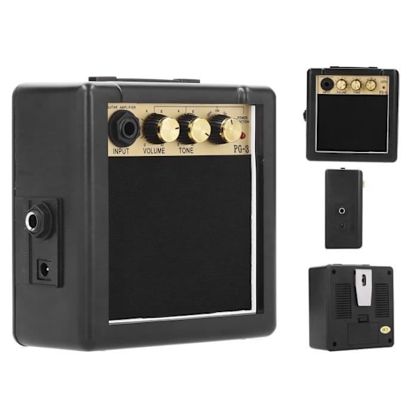 Mini Bärbar Gitarrförstärkare Liten Högtalare Musikinstrument Tillbehör Pg-3 3W
