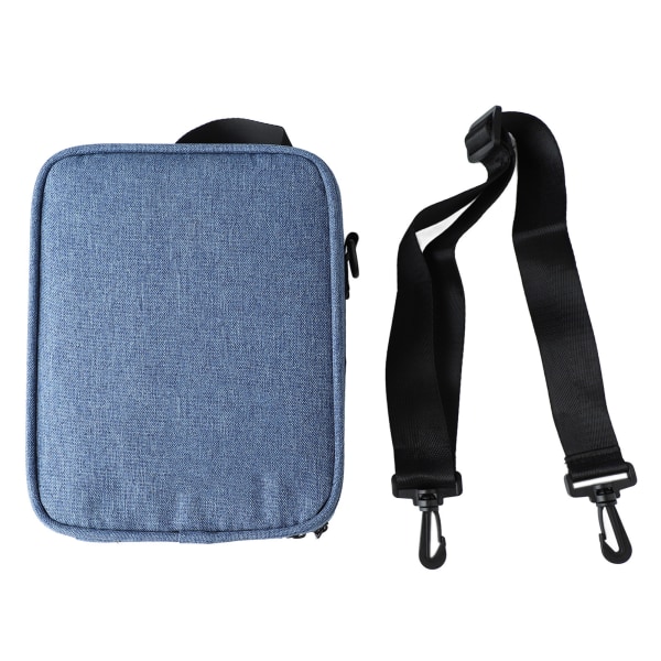 Tommelfinger Piano Bag Oxford Cloth Multi Purpose Kalimba oppbevaringsveske med stropp for treningsreise Blå gave