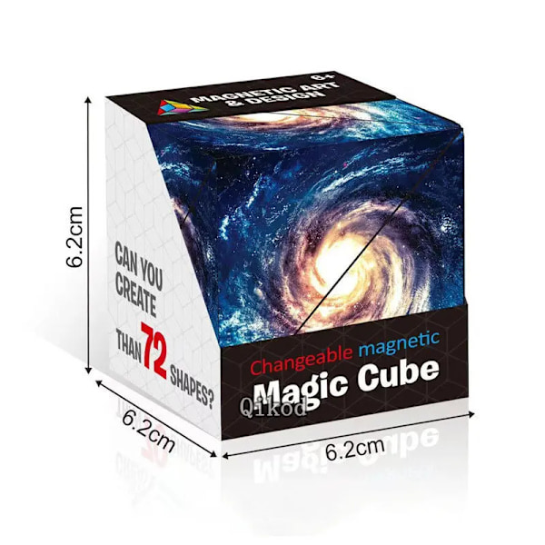 Ny Variant Geometrisk Föränderlig Magnetisk Magisk Kub Anti Stress 3D Dekompression Hand Flip Pussel Kub Barn Avlastare Fidget Leksak Cube 5