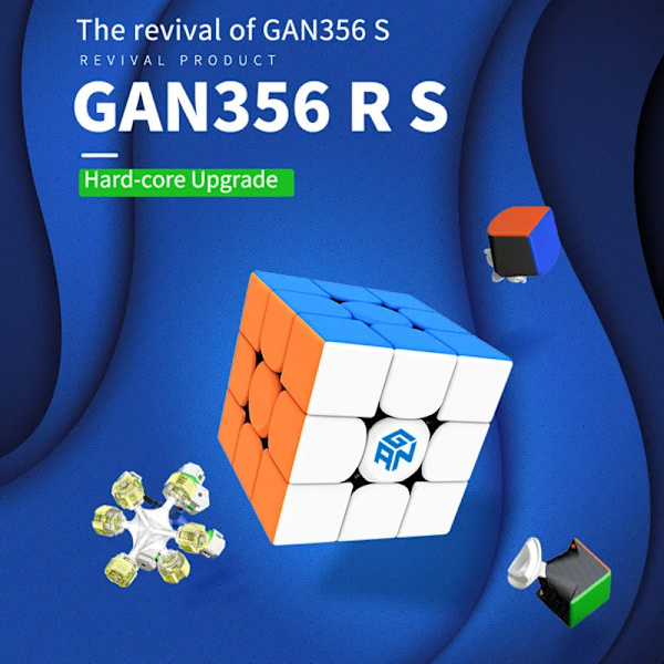 356 Rs Speed Cube Stickerless 3X3 Speedcube 3X3X3 Professionell Magisk Kub Pussel Leksaker För Barn Kuber 356 RS Stickerless