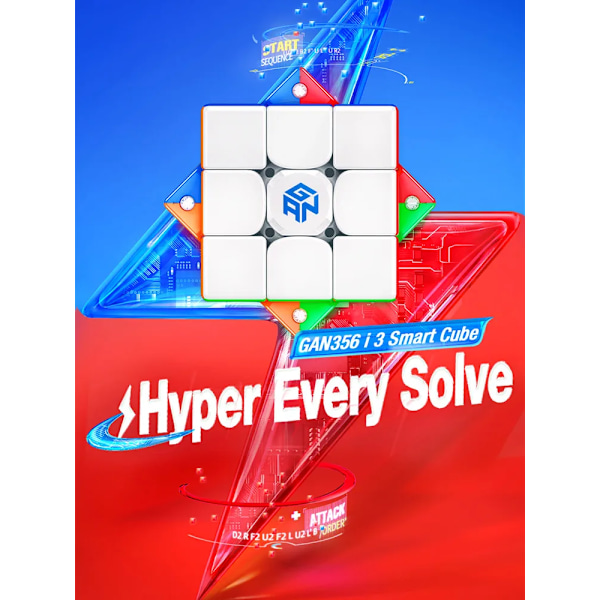 I3 Smart Cube 356I 3X3X3 Magnetisk Speed Cube Stickerlös 3X3 Speed Cube Professionell Magic Cube Pussel Leksaker F i3