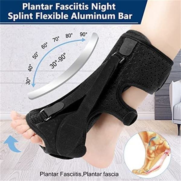 Ortopedisk nattskena för plantar fasciit, för lindring av plantar fasciit