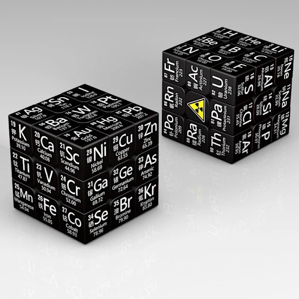 3X3X3 Magisk Puzzle Kub Matematik Kemi Element Fysisk Barn Puzzle Kub Med Bas Magico Cubo Barnpresenter Pedagogiska Leksaker Math2