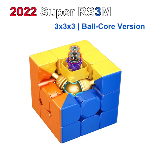 Super Rs3M Maglev Ball Core 3X3X3 Magnetisk Magisk Kub 3X3 Professionell Hastighetspussel Magisk Kub Barn Fidget Leksak Maglev ball core