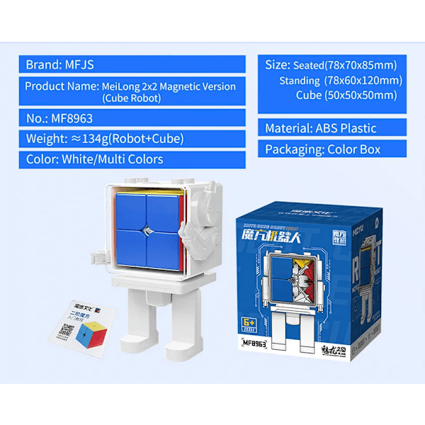 Magisk Kub Robot 2X2 3X3 4X4 5X5 Magnetisk Och Icke-Magnetisk Version Professionella Pusselleksaker För Barn Cubo Magico 2x2 MAGNTEIC
