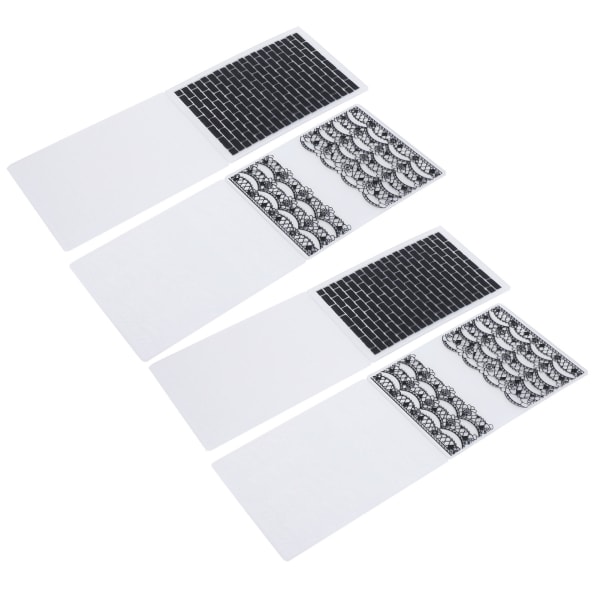 4 st Plastpräglingsmappar Gör-det-själv-korttillverkning Scrapbooking Präglad mall Pappershantverksverktyg
