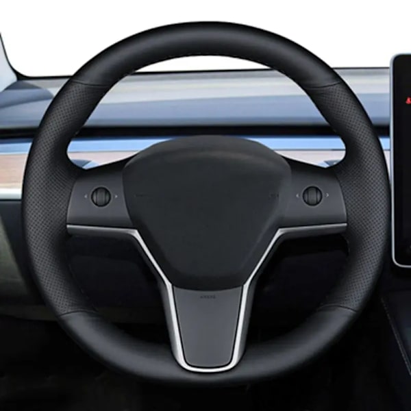 Rattöverdrag i mockaläder för Tesla Model 3 2015-2021 Model Y 2019-2021 Style 13