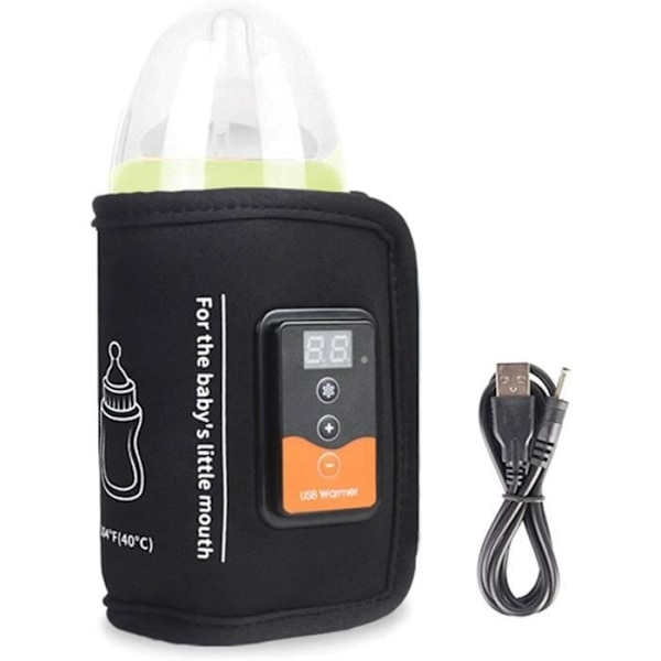 Värmepåse för nappflaska med USB-kontakt - Justerbar temperatur mjölkvärmare förvaringsmugg värmare - Isolerad väska[1695]