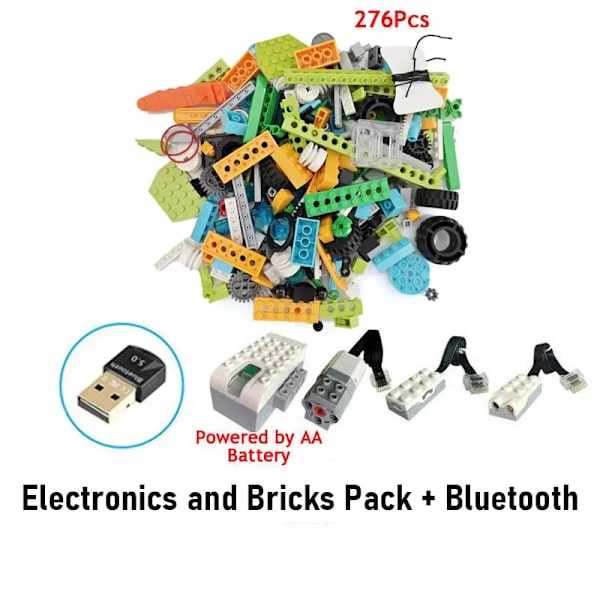 Wedo 2.0 Utbildningsfunktioner DIY-delar kompatibla 45300 Wedo 2.0 Core Set Scratch 3.0 Byggklossar DIY-leksaker julklappar Bluetooth Hub Bricks