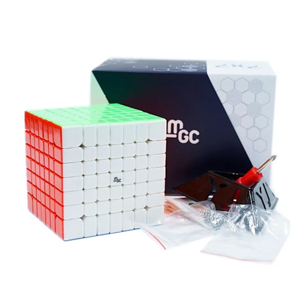 Yj Mgc Version Series 2X2 3X3 4X4 5X5 6X6 7X7 Elite M Magnetisk Megaminxeds Magic Speedcube Cubo Magico Leksaker För Barn Present MGC 3X3 V2 Color