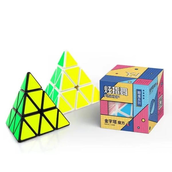 3X3X3 Rubiks Kub Triangel Speed Magic Cube Rubic Professionell Cubo Magico Pussel Färgglada Pedagogiska Leksaker För Barn Yongjun Black