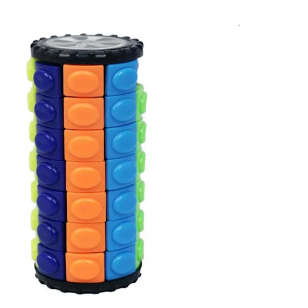 3D Magisk Majs Kub Torn Pussel Speed Cube Hjul Roterande Spel Cubos Cylindriska Leksaker För Barn Pedagogiska Gåvor Cagic Kub E
