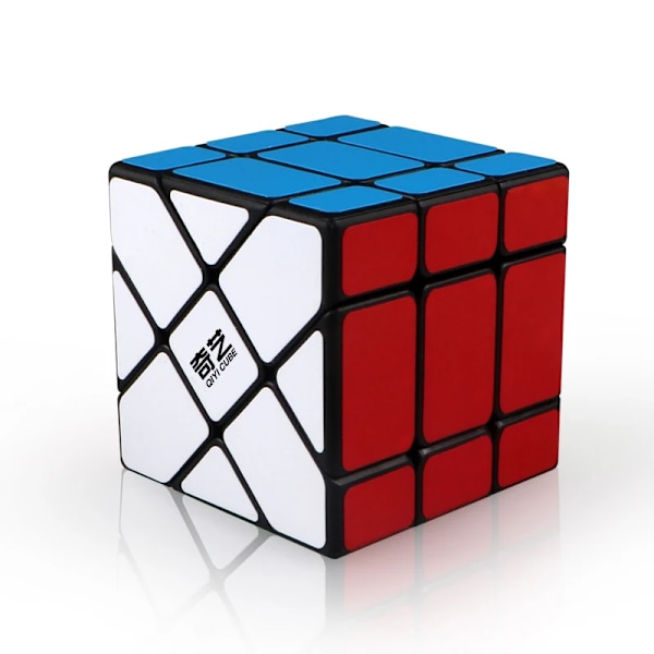 Professionell Sticker Magic Cube Bas Startpaket 3X3X3 4X4X4 5X5X5 Megaminx Speed Twist Pussel Magic Cube För Barn YL-Black