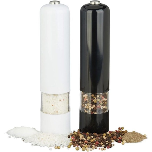 Salt-/Pepparkvarn 2 Elektriska Pepparkvarnar Kryddkvarn Automatisk Pepparkvarn