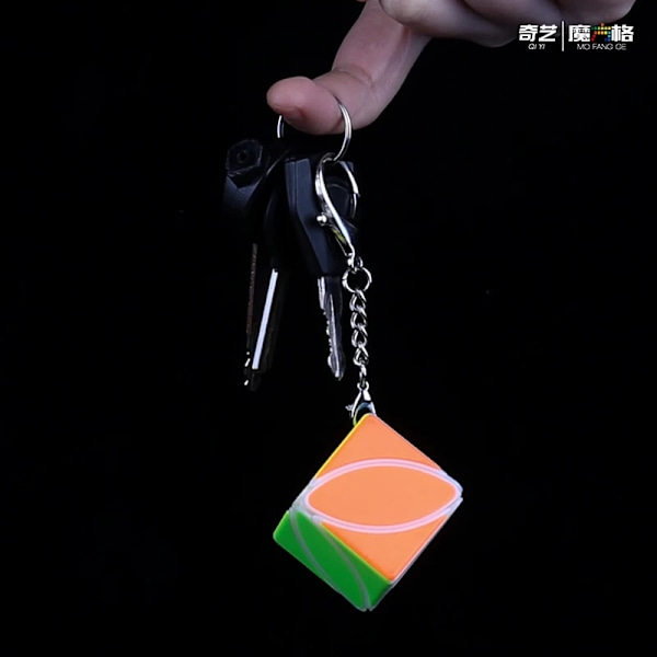 Mini 3X3 Nyckelring Kub Fidget Leksaker Cubo Magico Pussel Ivy Nyckelring Stickerless Pyraminx Nyckelring pyraminx keychain