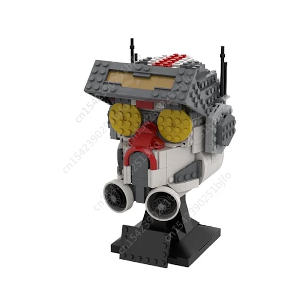 Moc rymdkrigs stridsbyst hjälm klassisk filmklossar monterad modell karaktär hjälm klonad byst hjälm leksaker gåvor 526PCS PDF manual